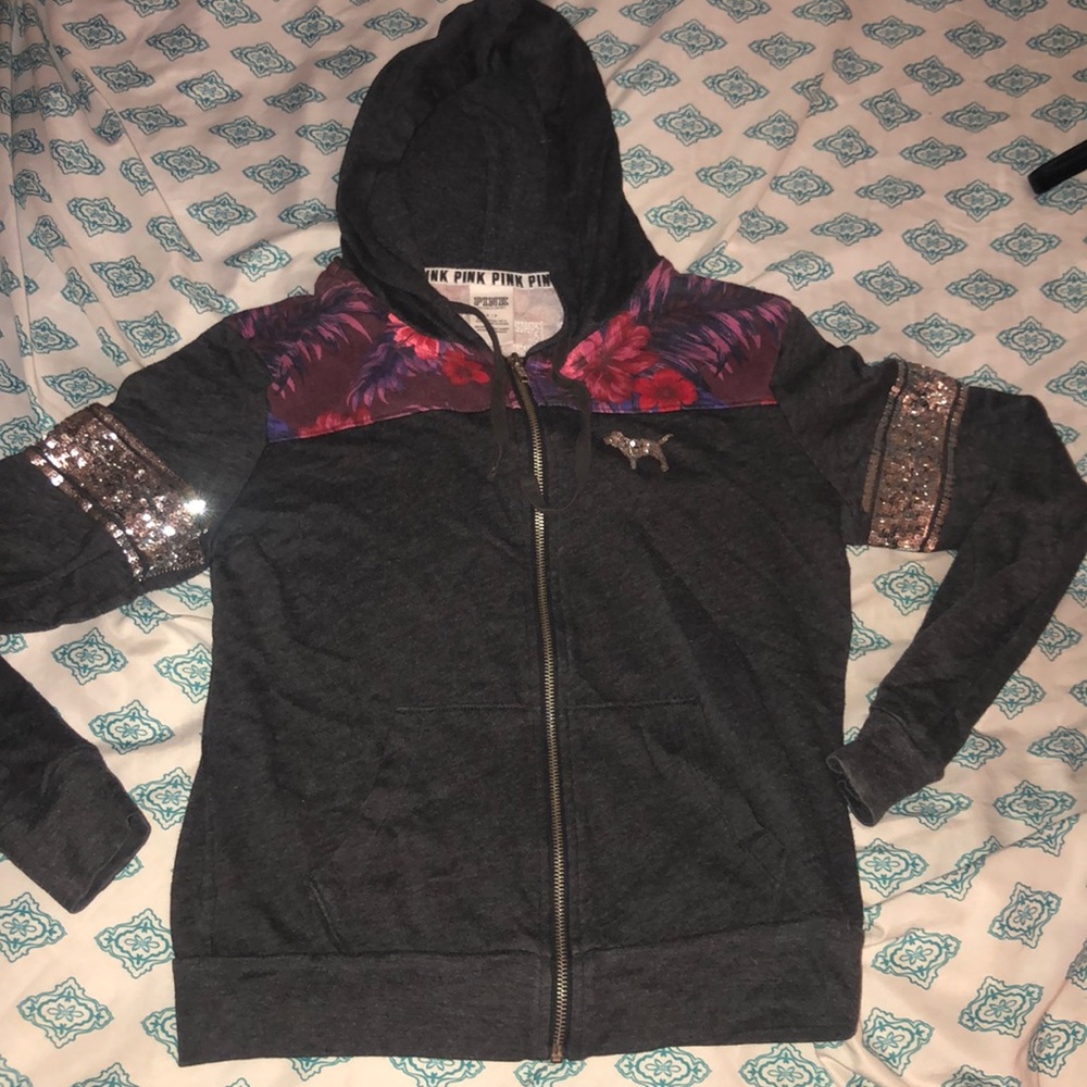 PINK Zip-up Sweatshirt